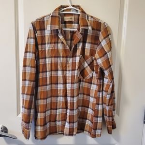 Vintage burnt orange flannel